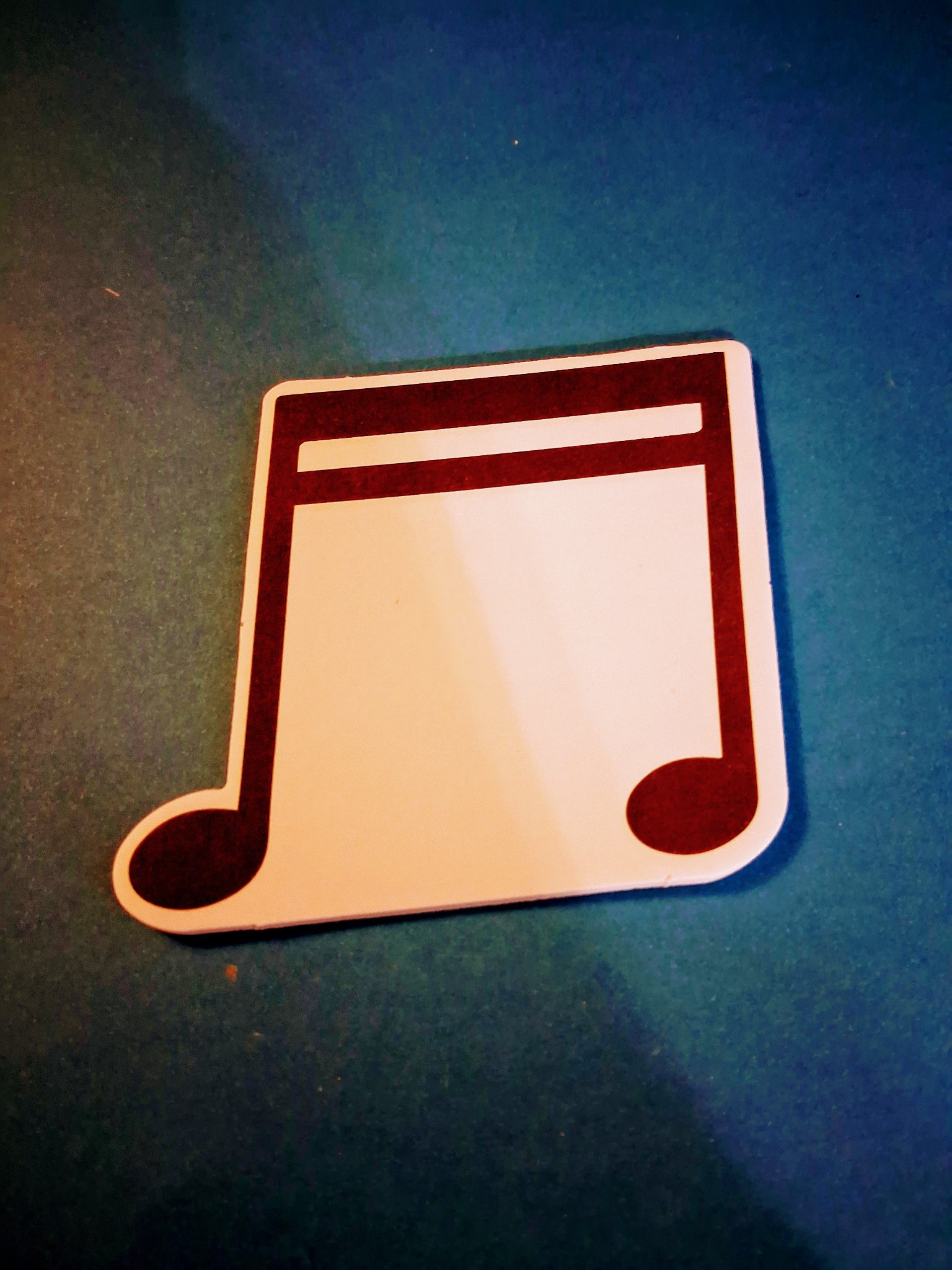 Die-Cut Music Notepad — 41A Double Eighth Note Shape